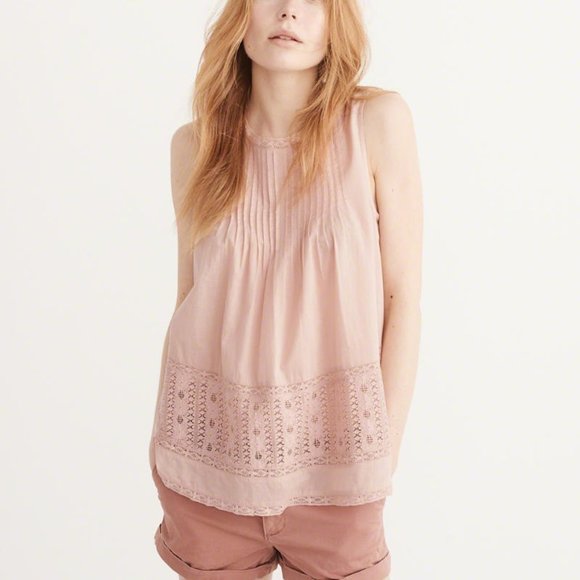 Abercrombie & Fitch Tops | Abercrombie Babydoll Top M | Poshmark